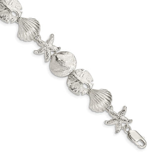 Sterling Silver Seashells Bracelet (Style QA28-7)