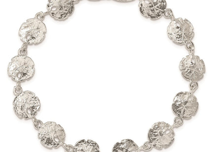 Sterling Silver Sand Dollars Bracelet (Style QA33-7)