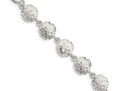 Sterling Silver Sand Dollars Bracelet (Style QA33-7)