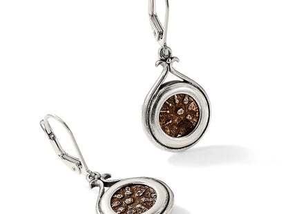 Ancient Coins Sterling Silver and Bronze Antiqued Widow's Mite Coin Leverback Dangle Earrings with a Certificate of Auth