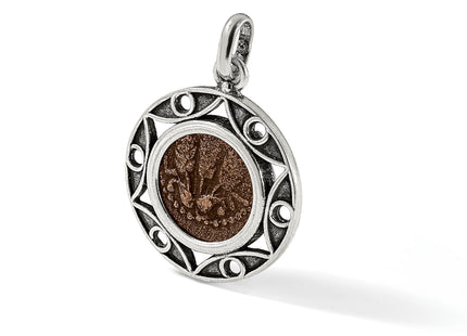 Ancient Coins Sterling Silver and Bronze Antiqued Agrippa Coin Pendant with a Certificate of Authenticity