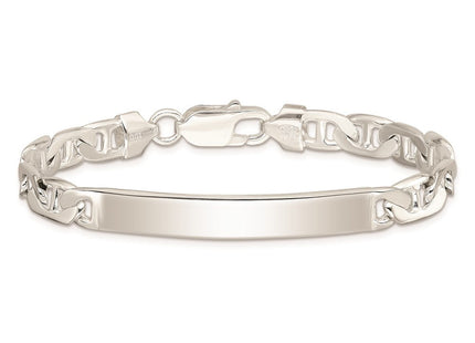 Sterling Silver Anchor ID Bracelet (Style QAD180-7)