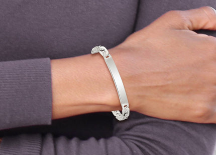 Sterling Silver Bracelets Style QAD180 - Classique Jewelry Inc.