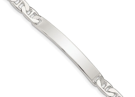 Sterling Silver Anchor ID Bracelet (Style QAD180-7)