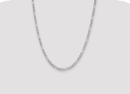 Sterling Silver Figaro Anchor Chain (Style QAF100-22)