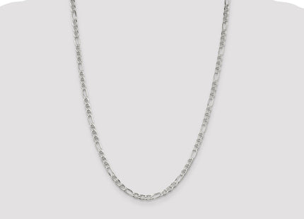 Sterling Silver Figaro Anchor Chain (Style QAF100-24)