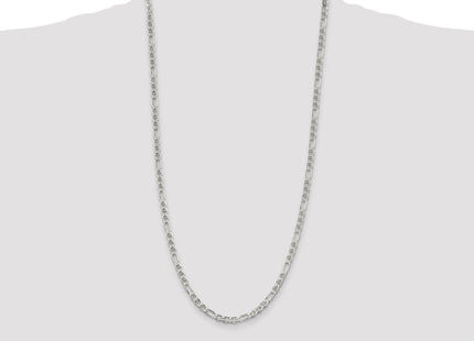 Sterling Silver Figaro Anchor Chain (Style QAF100-28)