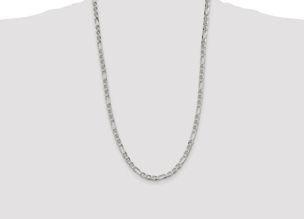 Sterling Silver Figaro Anchor Chain (Style QAF120-26)