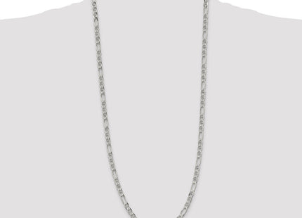 Sterling Silver Figaro Anchor Chain (Style QAF120-30)