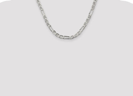 Sterling Silver Figaro Anchor Chain (Style QAF150-18)