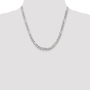 Sterling Silver Figaro Anchor Chain (Style QAF150-20)