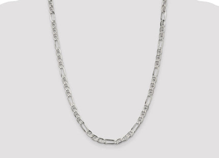 Sterling Silver Figaro Anchor Chain (Style QAF150-24)