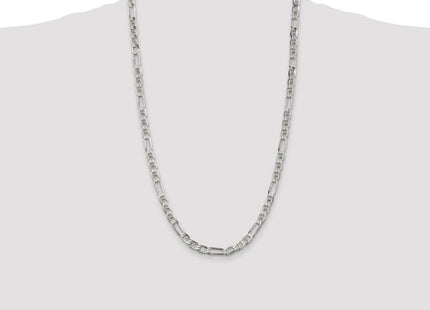 Sterling Silver Figaro Anchor Chain (Style QAF150-26)
