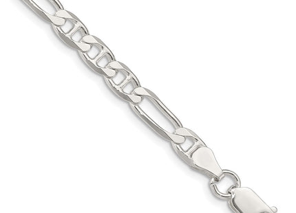 Sterling Silver Figaro Anchor Chain (Style QAF150-8)