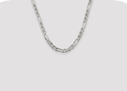 Sterling Silver Figaro Anchor Chain (Style QAF180-20)