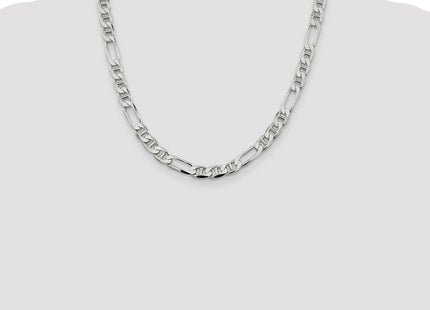Sterling Silver Figaro Anchor Chain (Style QAF200-20)