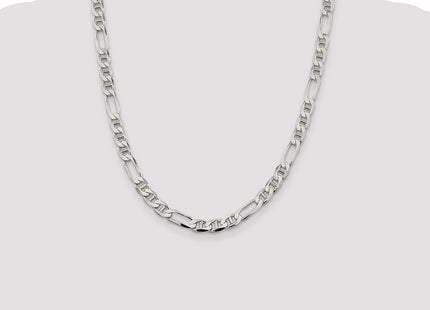Sterling Silver Figaro Anchor Chain (Style QAF200-22)