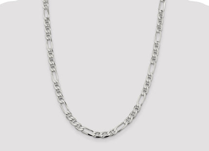 Sterling Silver Figaro Anchor Chain (Style QAF200-24)