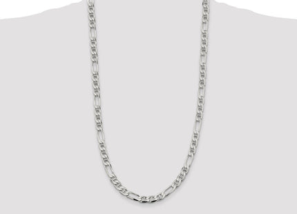 Sterling Silver Figaro Anchor Chain (Style QAF200-28)