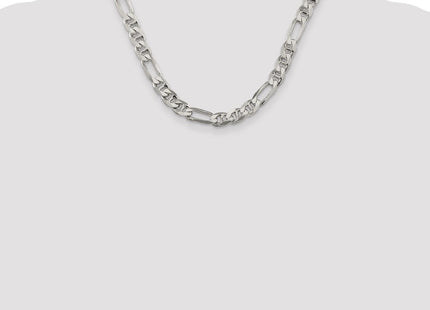 Sterling Silver Figaro Anchor Chain (Style QAF220-18)