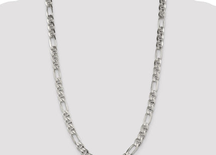 Sterling Silver Figaro Anchor Chain (Style QAF220-26)