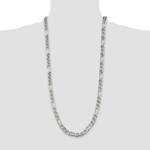 Sterling Silver Figaro Anchor Chain (Style QAF220-30)