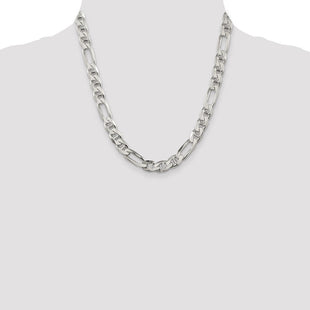 Sterling Silver Figaro Anchor Chain (Style QAF250-20)