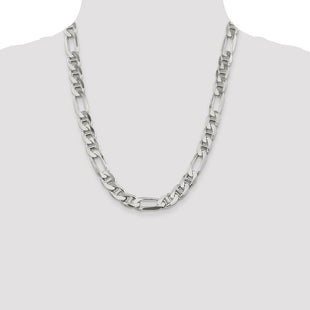 Sterling Silver Figaro Anchor Chain (Style QAF300-22)