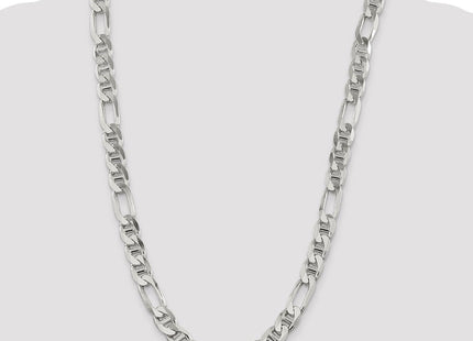 Sterling Silver Figaro Anchor Chain (Style QAF300-26)