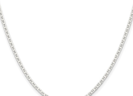 Sterling silver anchor link anchor anklet, alternate view