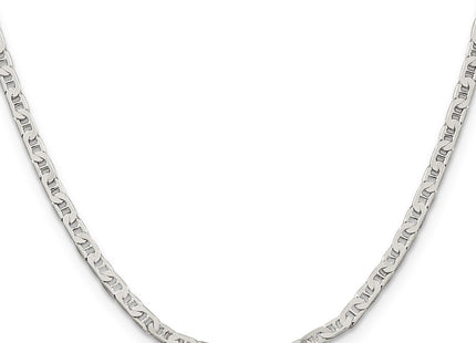 Sterling silver anchor link anchor anklet, further view