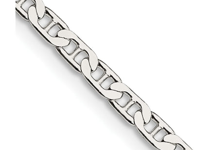 Sterling silver anchor link anchor anklet, another view