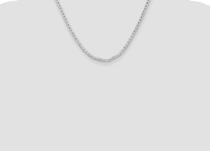 Sterling silver anchor link anchor chain, further view