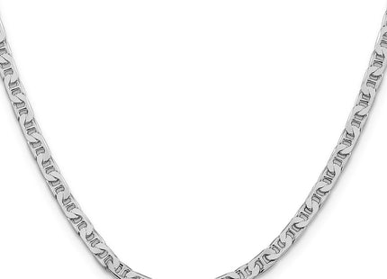 Sterling silver anchor link anchor chain, alternate view