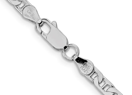 Sterling silver anchor link anchor chain, another view