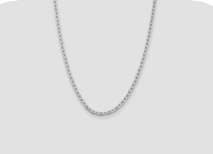Sterling silver anchor link anchor chain, further view