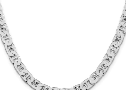 Sterling silver anchor link anchor chain, additional view