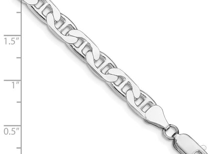 Sterling silver anchor link anchor chain, another view