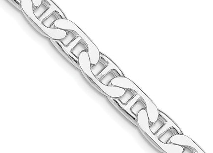 Sterling silver anchor link anchor chain, further view