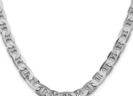 Sterling silver anchor link anchor chain, alternate view