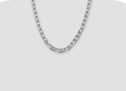 Sterling silver anchor link anchor chain, additional view