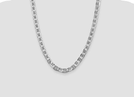 Sterling silver anchor link anchor chain, further view