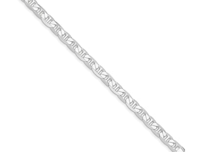 Sterling Silver Rhodium-plated Flat Anchor Bracelet