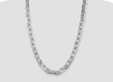 Sterling silver anchor link anchor chain, further view