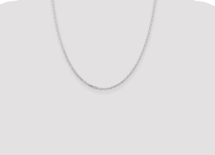 Sterling Silver Diamond-cut Long Link Cable Chain (Style QAR060-20)