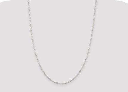 Sterling Silver Diamond-cut Long Link Cable Chain (Style QAR060-24)