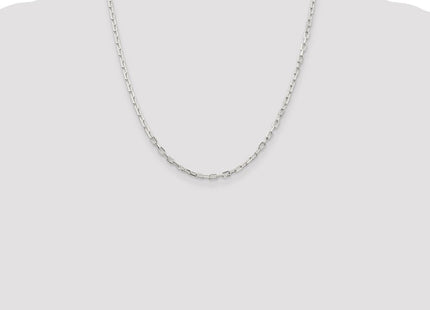 Sterling Silver Diamond-cut Long Link Cable Chain (Style QAR080-20)