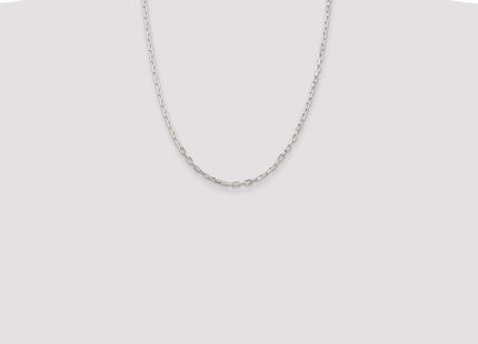 Sterling Silver Diamond-cut Long Link Cable Chain (Style QAR080-22)