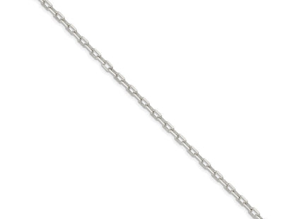Sterling Silver Diamond-cut Long Link Cable Bracelet