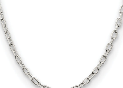 Sterling Silver Diamond-cut Long Link Cable Chain, 18 x 4.5mm